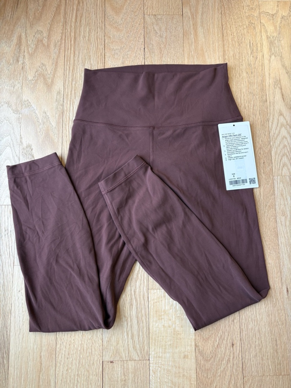 RARE! Lululemon brown earth align hr pant 25” size 6